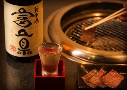 日本酒とお肉